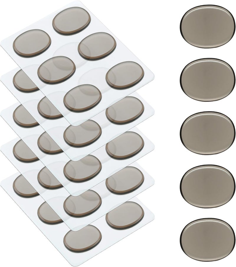 Fiada 30 Pieces Drum Dampeners Gels Silicone Gel Pads Soft Drum Dampeners for Cymbals Tone Control(Coffee) - Image 1