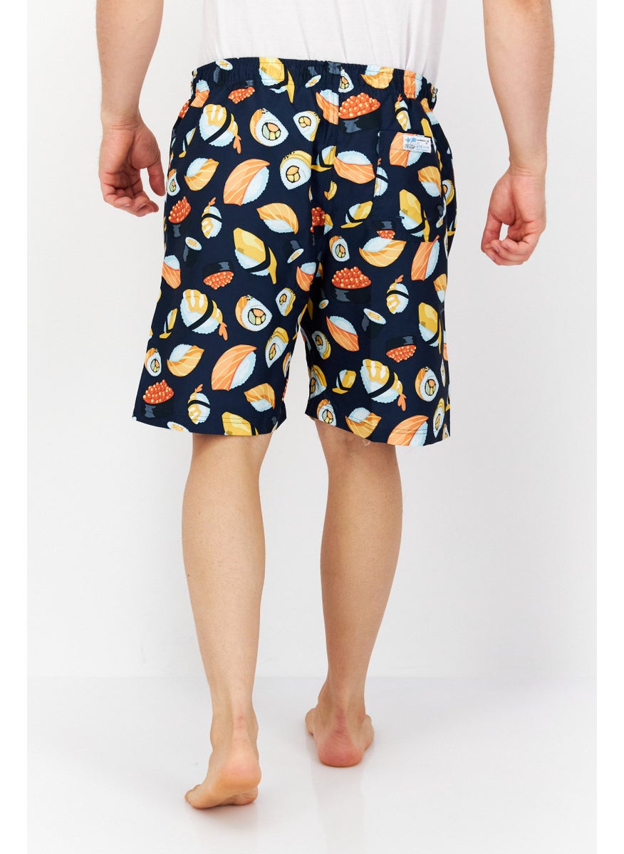 Men Allover Print Drawstring Board Short, Navy Combo - pzsku/Z4BF5576431487959F190Z/45/_/1724351138/f9d1950d-ae08-4285-9fa7-32e6bc528d9b