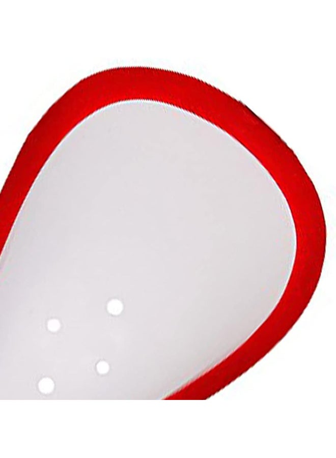 DSC Glider Cricket Abdominal Guard (White and Red, Size: Youth) | Material:  Cotton and Poly | For Workout, Gym, Cricket and Other Sports | Border bound with foam casing - Image 4