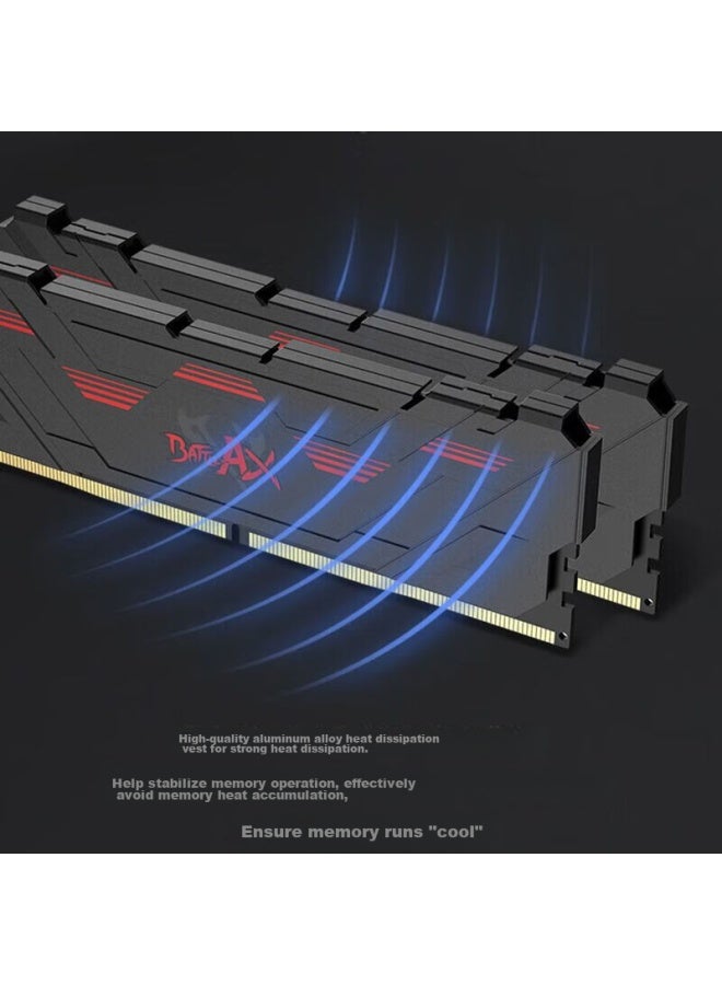 Colorful وحدة ذاكرة سطح المكتب ملونة 16 جيجابايت DDR5 6000، موزع حرارة، سلسلة زهانفو، أسود حديدي نيزكي، C38 - Image 3