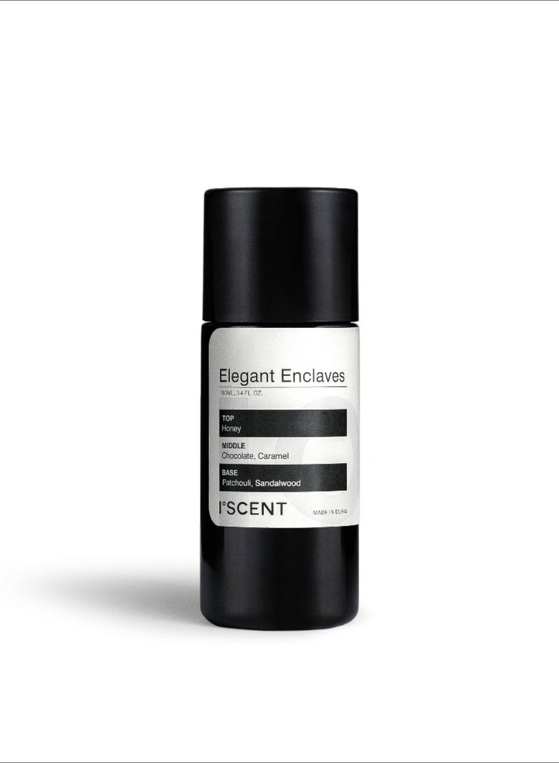 ISCENT | Elegant Enclaves Fragrance Oil Refill for Ensō Diffuser – 100ml Signature Scent with Honey, Chocolate & Sandalwood | A Decadent Composition of Sweet Indulgence & Warm Woods for Your Home - Image 1