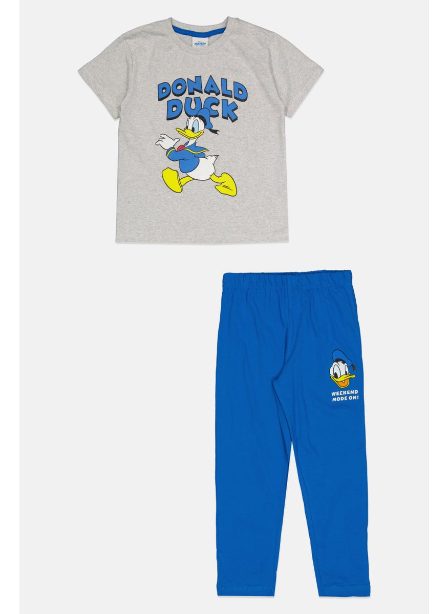 Disney Kids Boy 2 Pieces Mickey And Friends Pajama Set, Multicolor  - Image 1
