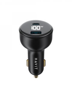 HAVIT Dual port Car CHARGER USB-C 100w