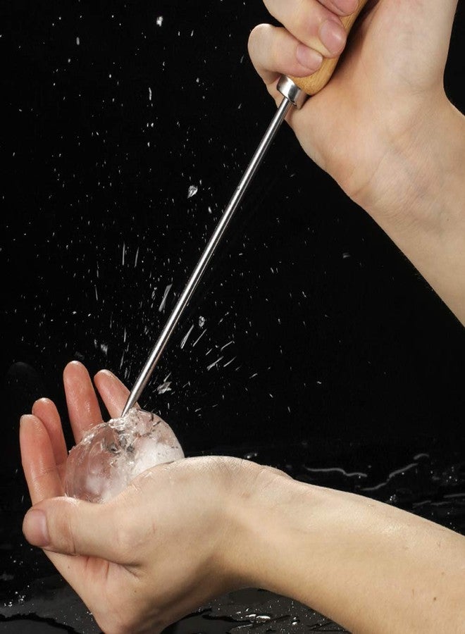 فايربومون مجموعة فايربومون المكونة من 3 قطع من مثاقب الثلج المصنوعة من الفولاذ المقاوم للصدأ مع مقبض خشبي آمن للاستخدام المنزلي والمطبخ والمطاعم والحانات (8.5 بوصة) - Image 4