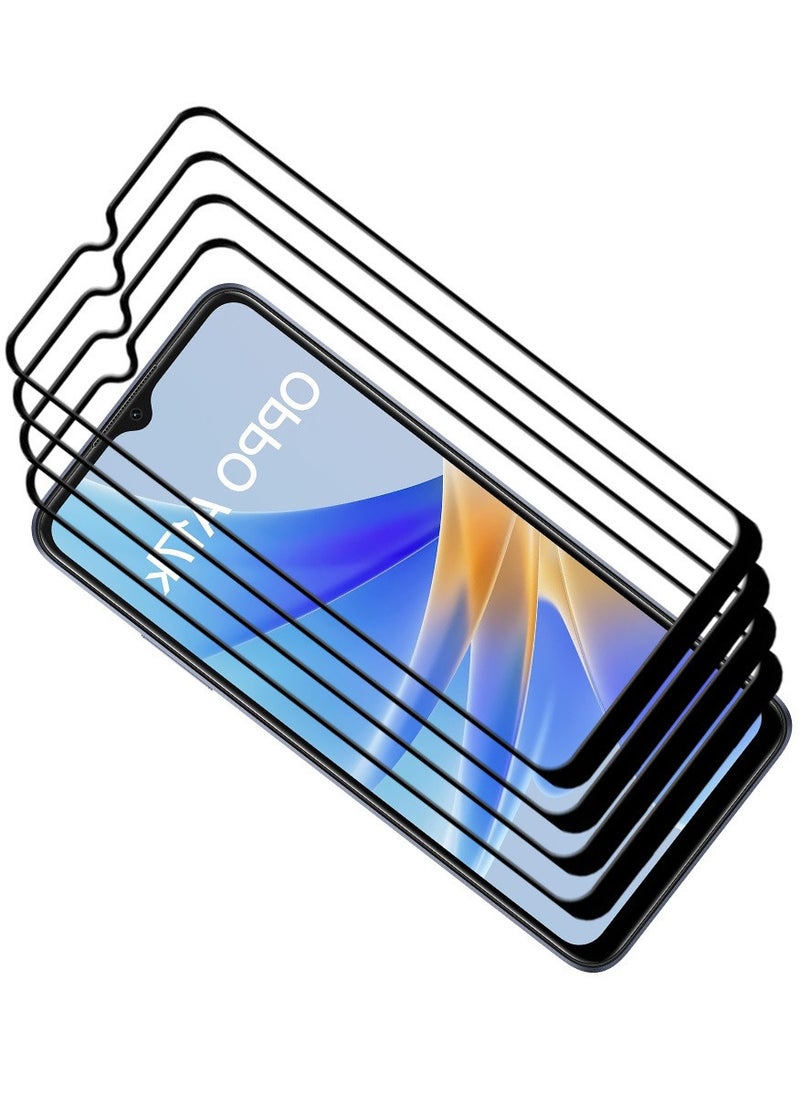 ACLIX 4 Pieces Antistatic ESD Dustproof Premium Quality High Definition Tempered Glass Screen Protector Designed For Oppo A17k - Image 1