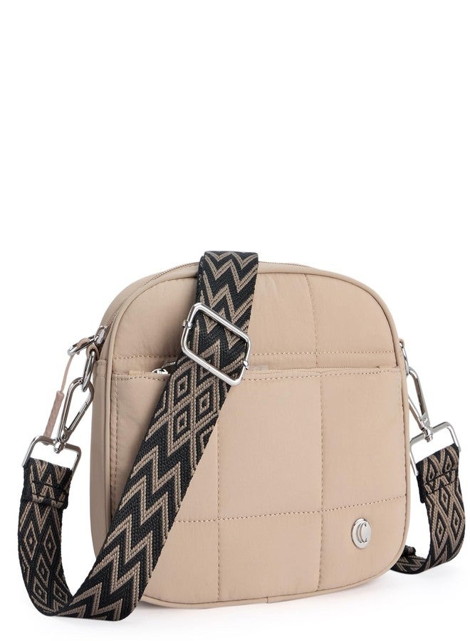 CLUCI Crossbody Bags for Women, Summer Puffer Shoulder Handbags ，Purses for Women with Adjustable Wide Strap - Image 1