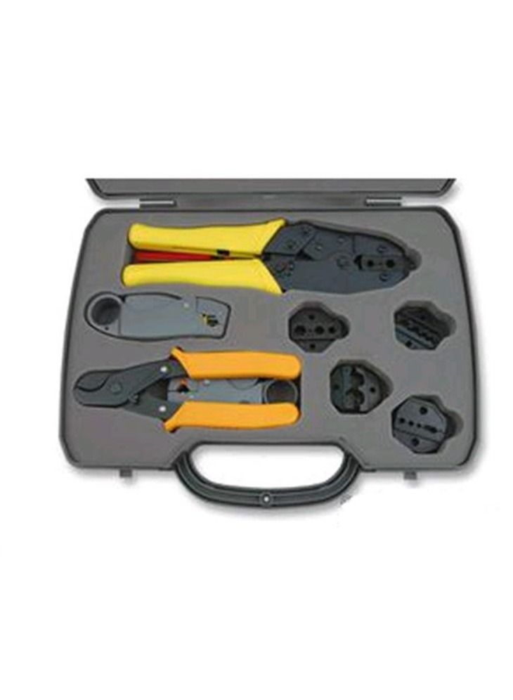 L-com Coaxial Crimp and Strip Kit with 5 Hex Dies .028" to .429"  - Image 2