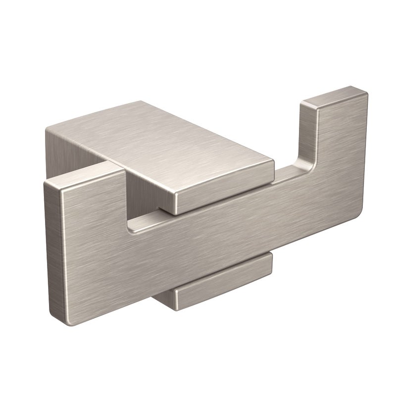 Moen Kyvos Brushed Nickel Double Modern Robe Hook BP3703BN