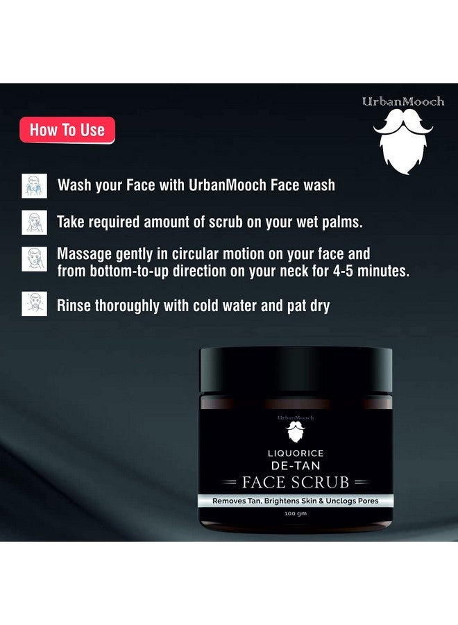 UrbanMooch De-Tan Face Scrub,Tan Removal Body Scrub For Healthy & Glowing Skin,100Gm - Image 5