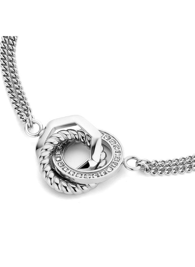 CERRUTI 1881 Emma Silver Bracelet for Women, Modern and Chic Jewelry  - Image 2