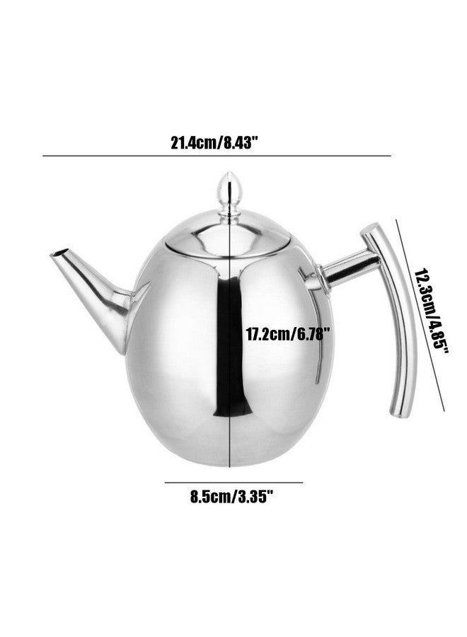 Jadeshay Jadeshay Tea Kettle, 1L Large Stainless Steel Teapot Coffee Pot with Removable Filter for Home, Hotel, Cafe, Bar, Restaurant  - Image 4