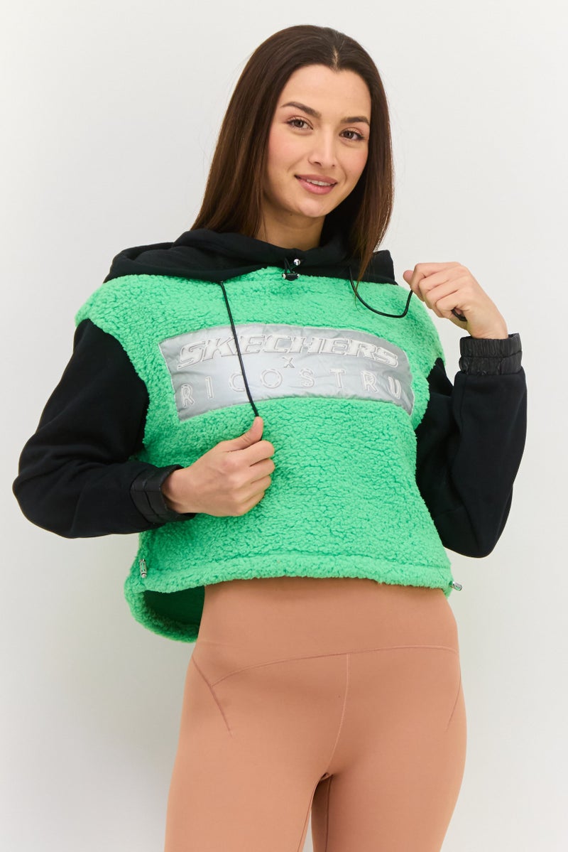 SKECHERS Women Sportswear Fit Outdoor Sweatshirt,Black - Image 1