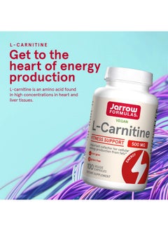 jarrow formulas Lcarnitine 500 Mg Important Cofactor For Energy Production (Atp) From Fats Antioxidant Supplement For Energy Production 100 Veggie Caps (Packaging May Vary)  - Image 4