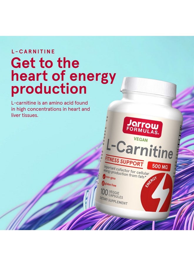 jarrow formulas Lcarnitine 500 Mg Important Cofactor For Energy Production (Atp) From Fats Antioxidant Supplement For Energy Production 100 Veggie Caps (Packaging May Vary)  - Image 4