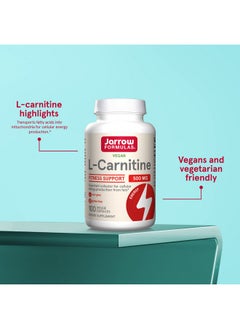 jarrow formulas Lcarnitine 500 Mg Important Cofactor For Energy Production (Atp) From Fats Antioxidant Supplement For Energy Production 100 Veggie Caps (Packaging May Vary)  - Image 5