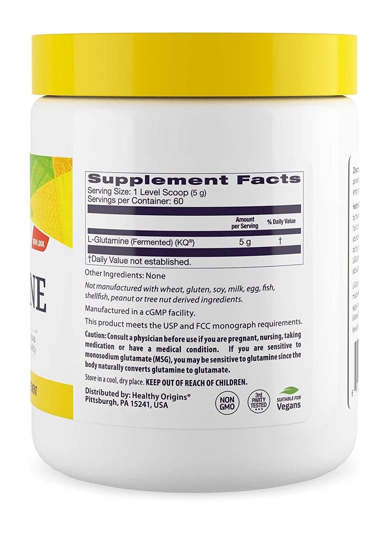 Healthy Origins - L-Glutamine Supports Muscle Health and Immune Function Dietary Supplement - 300 grams - Image 1