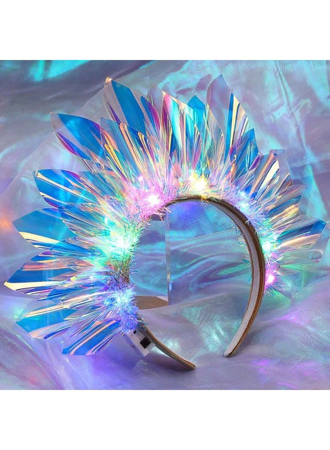 EARENT أربطة رأس مضيئة LED متلألئة لملابس العطلات وإكسسوارات الشعر للنساء - Image 2