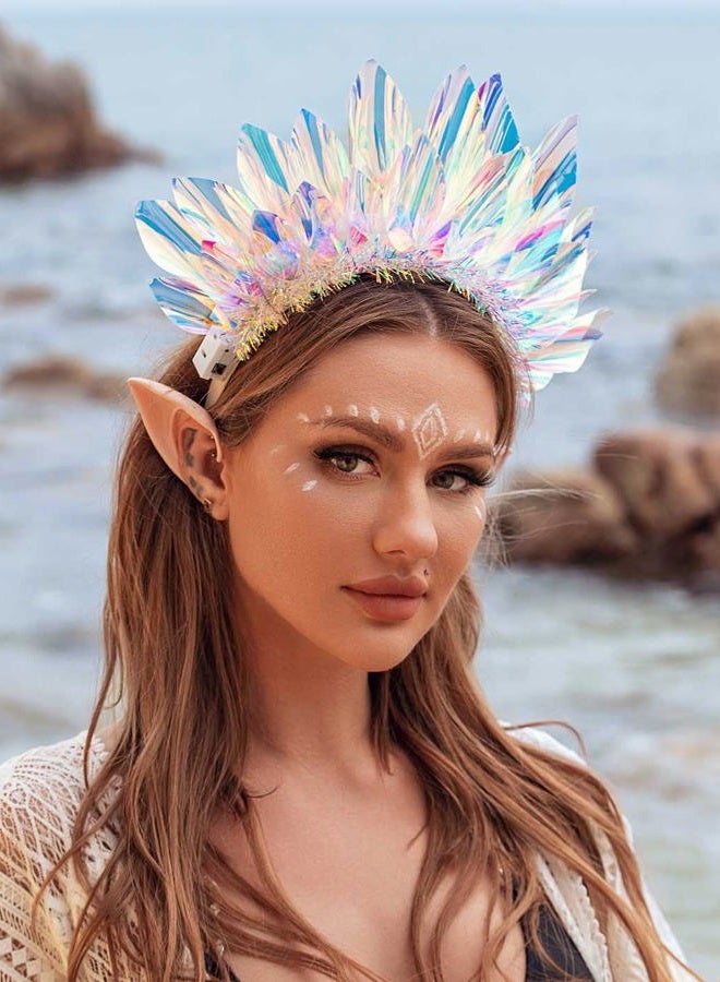 EARENT أربطة رأس مضيئة LED متلألئة لملابس العطلات وإكسسوارات الشعر للنساء - Image 3