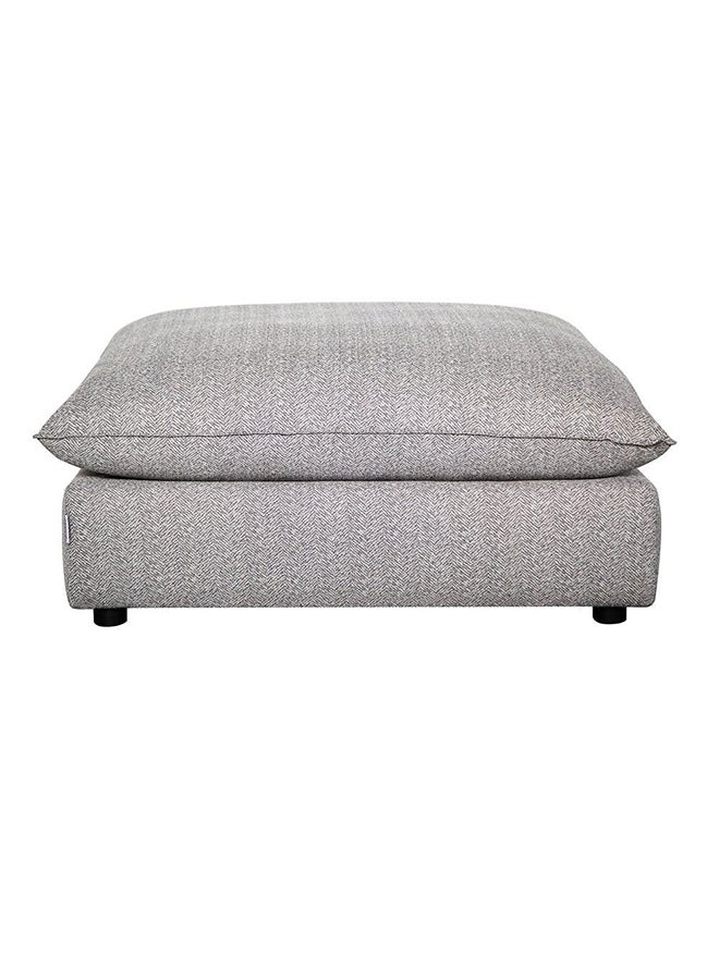 DANUBE HOME Napoleon Ottoman Fabric Modular Sofa Multi Functional Ottoman Chair Soft Upholstered Seat Footrest Modern Design Furniture For Living Room Bedroom L109xW109xH47cm Grey - Image 1