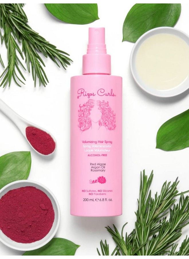 Rizos Curls - بخاخ شعر جديد خالٍ من الكحول لزيادة كثافة الشعر المجعد، خالٍ من الكبريتات، خالٍ من التجعد، مع الطحالب الحمراء، بخاخ تثبيت مرن يدوم طويلاً، خالٍ من البارابين، خالٍ من السيليكون، نباتي وخالٍ من القسوة على الحيوانات - Image 1
