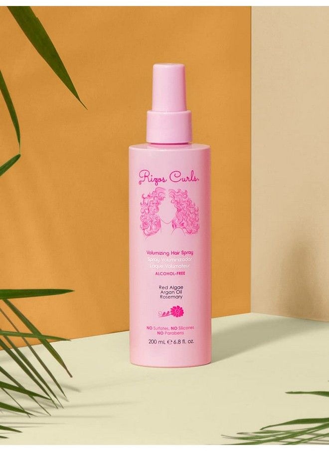 Rizos Curls - بخاخ شعر جديد خالٍ من الكحول لزيادة كثافة الشعر المجعد، خالٍ من الكبريتات، خالٍ من التجعد، مع الطحالب الحمراء، بخاخ تثبيت مرن يدوم طويلاً، خالٍ من البارابين، خالٍ من السيليكون، نباتي وخالٍ من القسوة على الحيوانات - Image 1