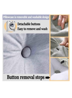 XiuWoo 3 in 1 Soft Reading Pillow, Wedge Pillow Sofa, Lumbar Pillow Bed Cushion, Back Support Cushion, Seat Cushion, Neck Support Pillow, Bed Chair Cushion, Headboard Bed Pillow  - Image 3
