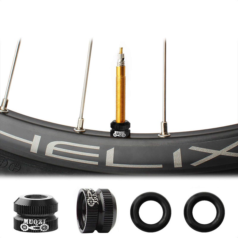 VANICE Bike Vacuum Tire Valve Nut Presta Inner Tube Valve Nut Accessories Suitable for Most Mountain or Road BicycleBlack