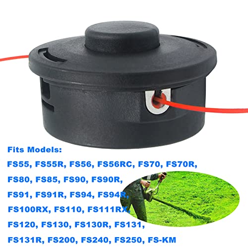 AILEETE 25-2 Bump Feed Trimmer Head 4002 710 2108 for Stihl FS55 FS55R FS56 FS56RC FS70 FS70R FS80 FS85 FS90 FS90R FS91R FS94R FS100RX FS110 FS111RX FS120 FS130 FS131 FS240, Replaces 4002 710 2191 - Image 5