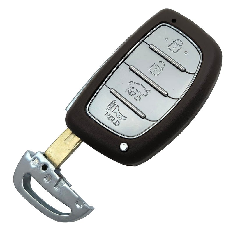 Arruweer Smart Key Fob Cover Case Shell Fit for Hyundai Tucson Sonata Elantra 2015 2016 2017 2018 2019 2020 2021 Keyless Entry Remote Casing (with Battery Holder B) - Image 3