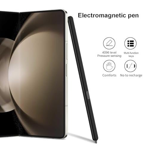 SHIEID Galaxy Z Fold 6 S Pen Fold Edition, Slim Replacement S Pen with Anti-Mistouch Technology, Compatible with Samsung Galaxy Z Fold 6/Z Fold 5/Fold 4/Fold 3 + Tips/Nibs, Black - Image 3