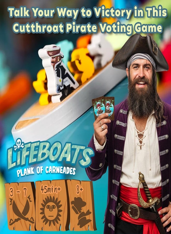 Mayday Games Lifeboats: Plank of Carneades Board Game by MayDay Games – Strategy Party Board Game for Adults and Family – Pirate-Themed Survival and Betrayal – Ages 8+, 3–7 Players – Dice Tower Approved - Image 3