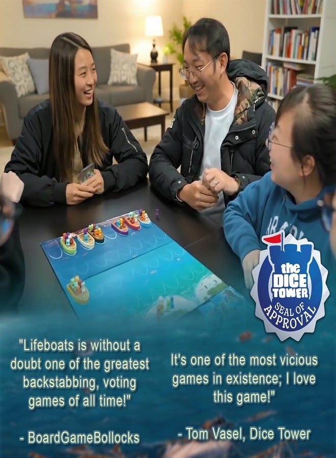 Mayday Games Lifeboats: Plank of Carneades Board Game by MayDay Games – Strategy Party Board Game for Adults and Family – Pirate-Themed Survival and Betrayal – Ages 8+, 3–7 Players – Dice Tower Approved - Image 5
