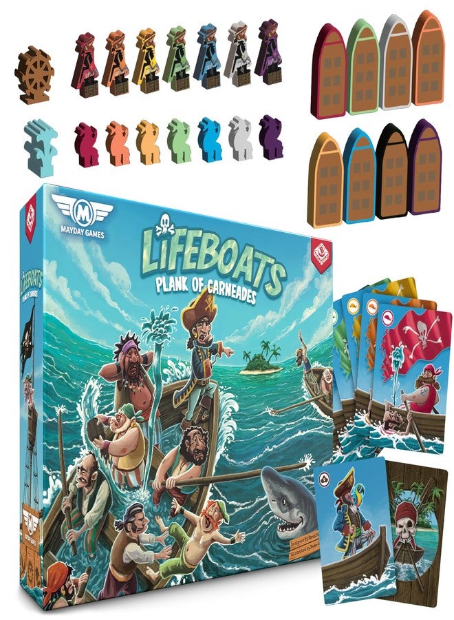 Mayday Games Lifeboats: Plank of Carneades Board Game by MayDay Games – Strategy Party Board Game for Adults and Family – Pirate-Themed Survival and Betrayal – Ages 8+, 3–7 Players – Dice Tower Approved - Image 2