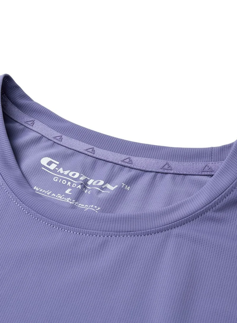 Giordano  Men's G-Motion Active Fit Jacquard Tee for Men | Best Price UAE