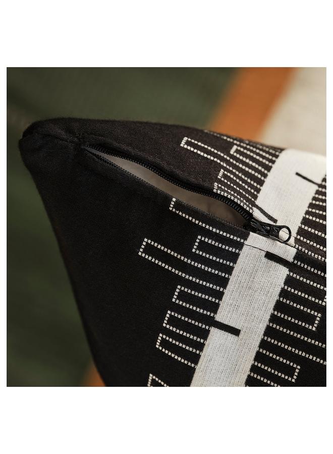 Zaboon Cushion Cover, Black/Off-White, 50X50 Cm - Image 4