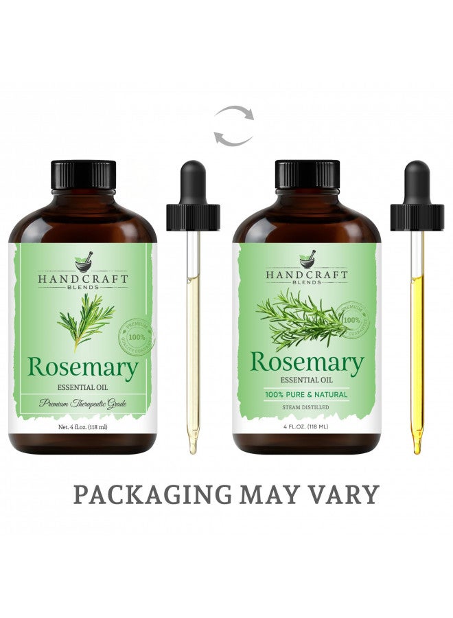 handcraft Blends Handcraft Rosemary Essential Oil - 100% Pure and Natural - Premium Therapeutic Grade with Premium Glass Dropper - Huge 4 fl. Oz  - Image 2