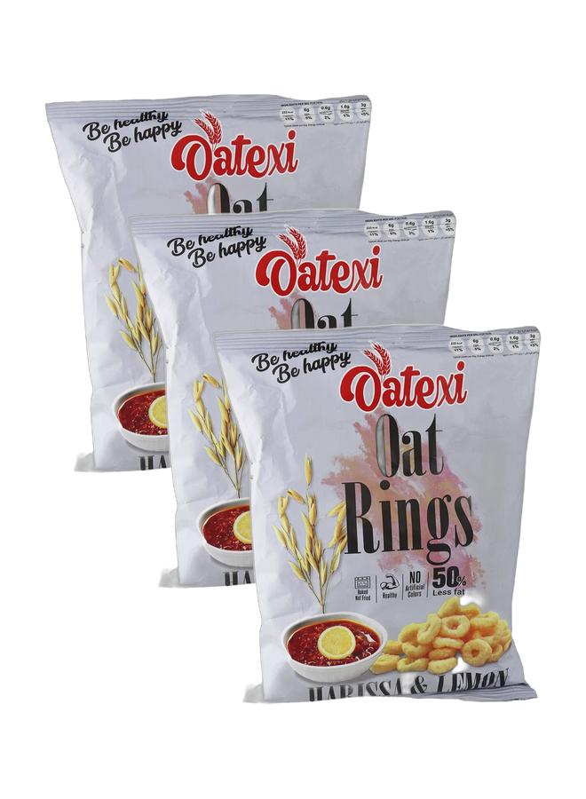 Oatexi Harissa and lemon Oat Rings - 60 grams (Pack of 3) - Image 1