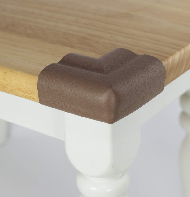 KidKusion Jumbo Corner Cushion | Made in USA | Brown | 4 Pack | Furniture and Corner Protector - Image 3