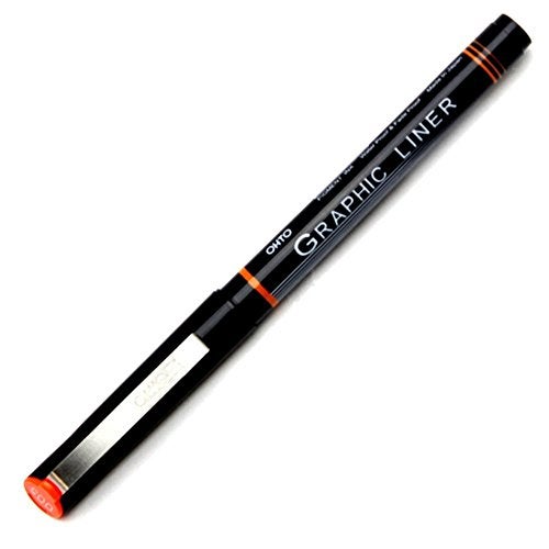 OHTO Graphic Liner Needle Point Drawing Pen - Pigment Ink - Pack of 6 - Image 2