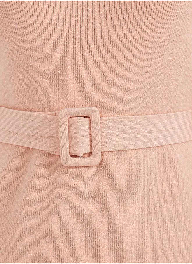 Styli Belted Knit Dress