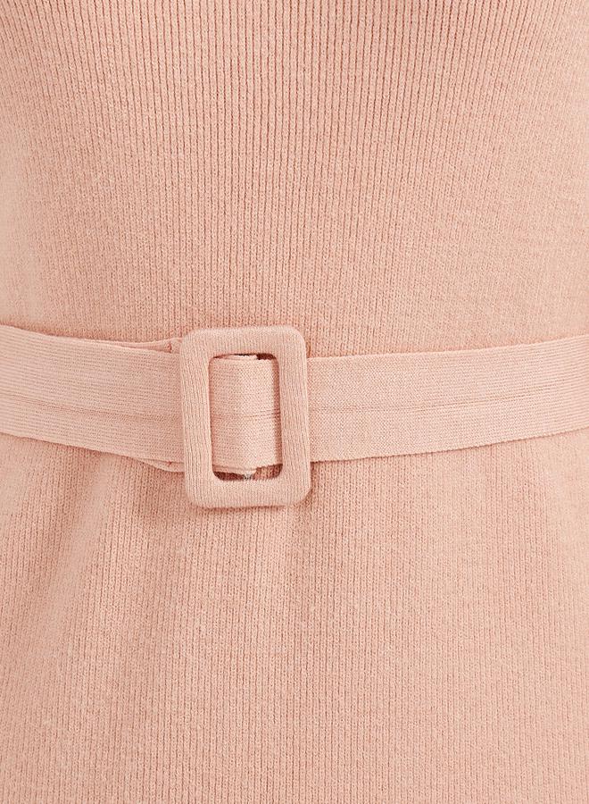 Styli Belted Knit Dress - Image 3