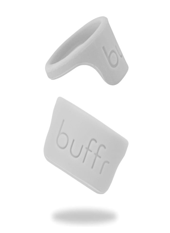 BUFFR Silicone Ring Protector for Working Out - Wedding Ring Protector - Rubber Ring Guard for Women - Light Gray, Size 6 - Image 1