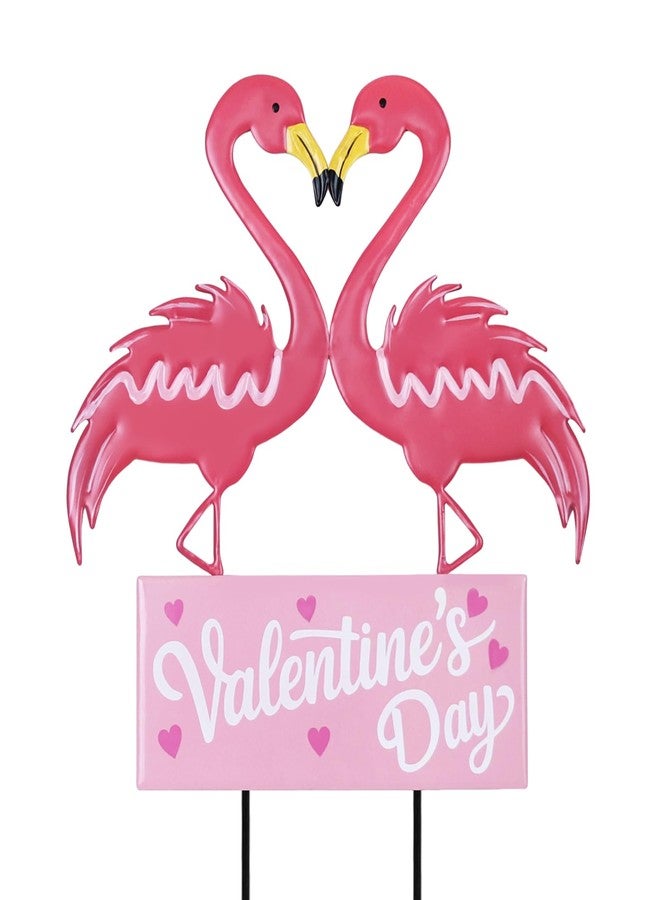 hogardeck Valentines Day Decorations Outdoor, Metal Flamingos Decorative Garden Stakes for Valentines Decor, Valentine's Day Yard Sign for Home Outside Lawn Porch Anniversary Wedding Party - Image 1