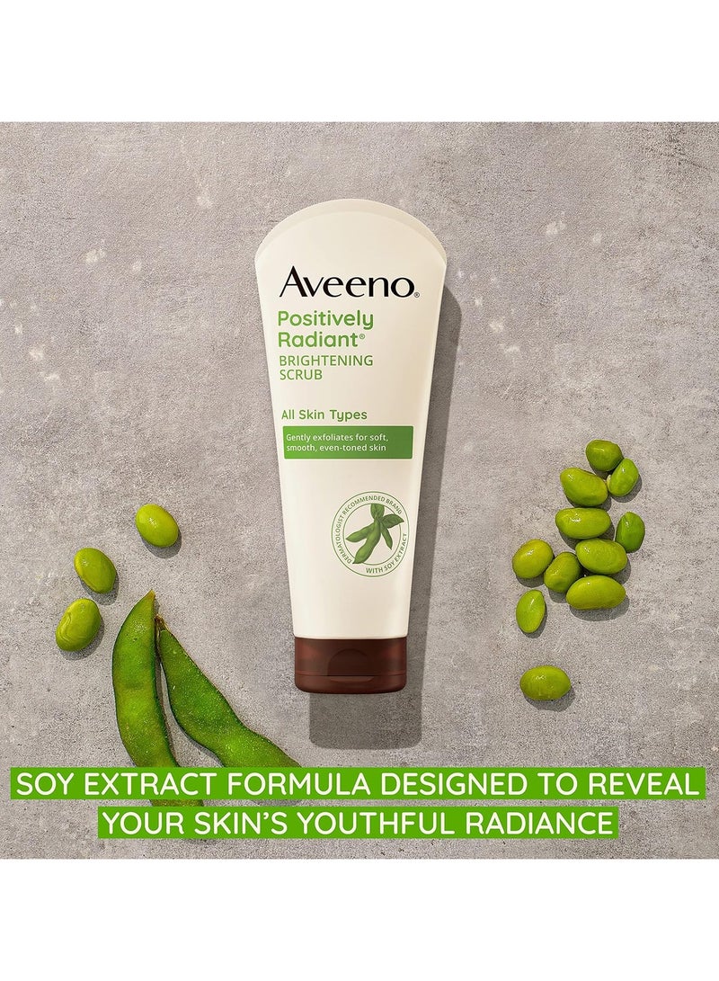 Aveeno Positively Radiant Skin Brightening Exfoliating Daily Facial Scrub, 140g  - Image 3