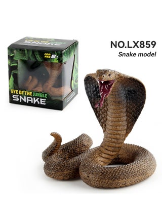 Simulation Of Amphibians And Reptiles Cobra Model Trick Decoration Static Desktop Ornaments Toy (Brown Cobra) - pzsku/Z4BF6F9444A92849458E2Z/45/_/1730280366/74627846-75c9-4844-8e2d-5d15b52867d3