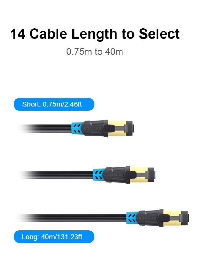 Cat 6 Ethernet Network Cable Black - Image 4