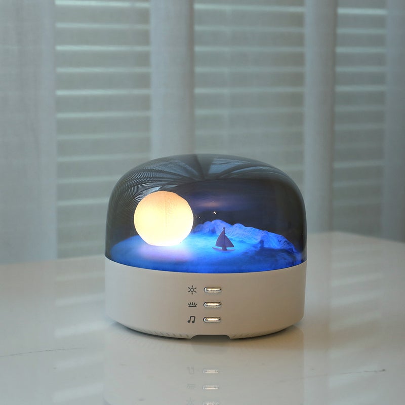 Multifunctional Bluetooth Speaker Moon Lamp White (basic atmosphere lamp) 