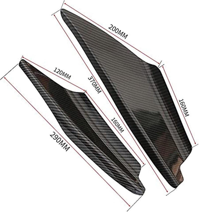 Wivplex Front Bumper Splitter Canard Diffuser for Mitsubishi Lancer EVO - Image 2