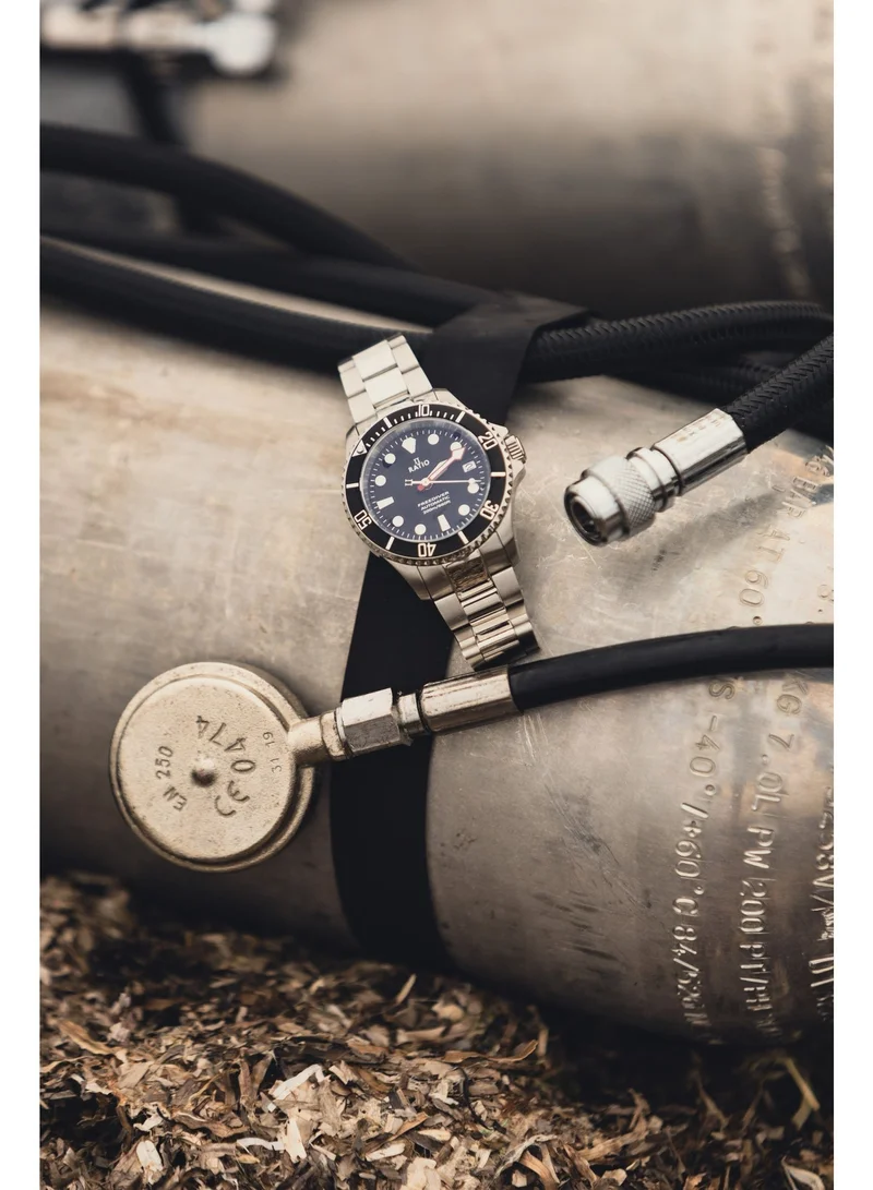RATIO  Ratio FreeDiver Sapphire Stainless Steel Black Dial Automatic RTF041 200M Men's Watch for Men | Best Price UAE