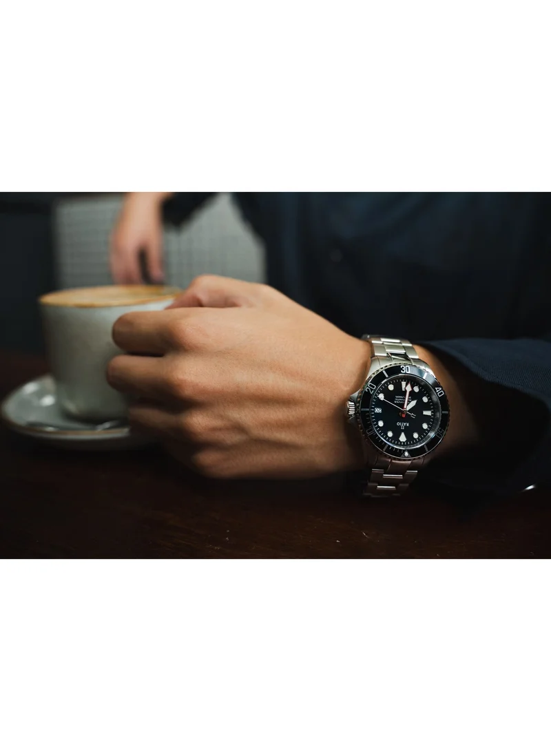 RATIO  Ratio FreeDiver Sapphire Stainless Steel Black Dial Automatic RTF041 200M Men's Watch for Men | Best Price UAE